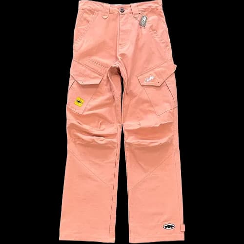 corteiz pants cargo Slant pocket Pink Bottoms — Pants from Weidian