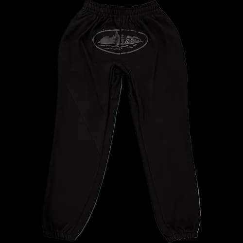 corteiz pants black alcatraz logo black — Pants from Weidian
