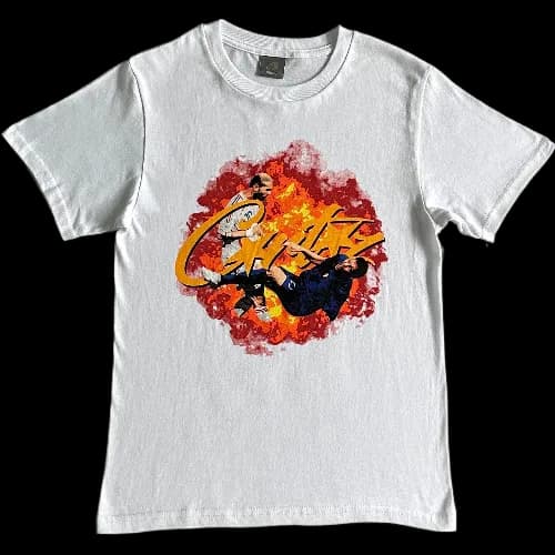 corteiz tee football flames — T-Shirts from Weidian
