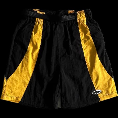 corteiz shorts Alcatraz Sun & Rain Black & Yellow — Pants from Weidian
