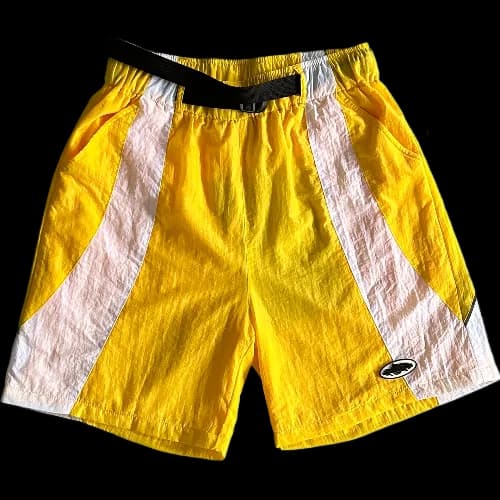 corteiz shorts Alcatraz Sun & Rain White & Yellow — Pants from Weidian