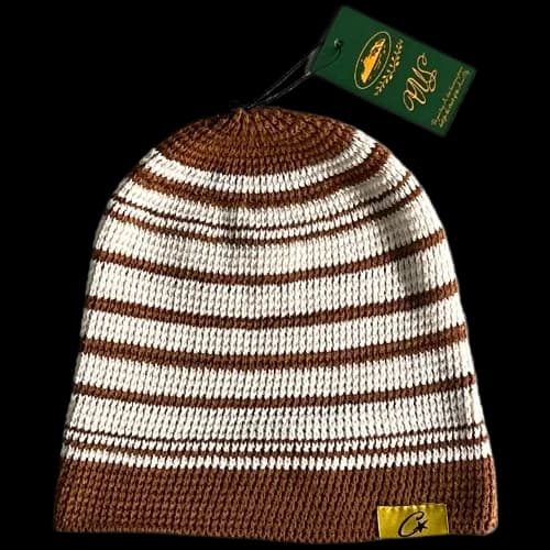 corteiz beanie Striped cold — Hats from Weidian