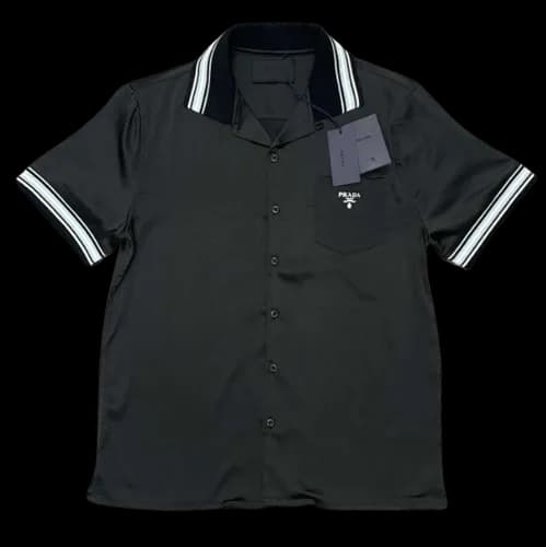 Prada Black Polo Shirt — T-Shirts from Weidian