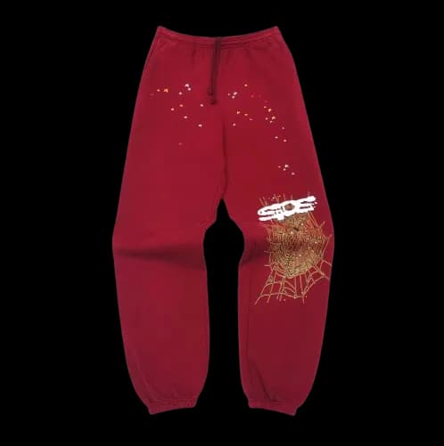 Sp5der Red Sweatpants — Pants from Taobao