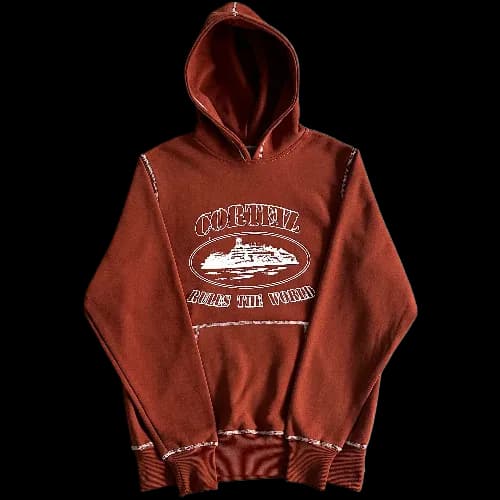 CORTEIZ KAPUZENPULLOVER BRAUN — Hoodies from Weidian, photo 2 of 3