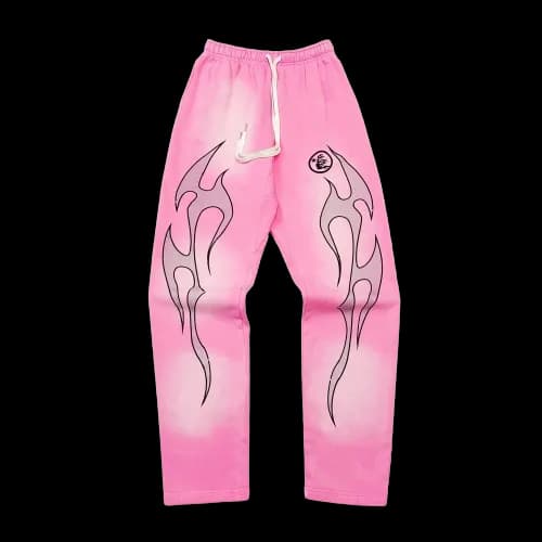 Hellstars Sweatpants Pink — Pants from Taobao