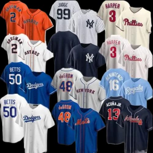 MLB Baseball Jersey T Shirt — Jerseys from 1688