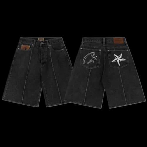 corteiz jeans shorts jorts C stars — Pants from 1688