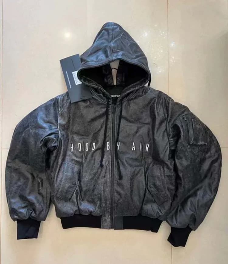 Hood By Air Leather Bomber Jacket — Jackets from Taobao
