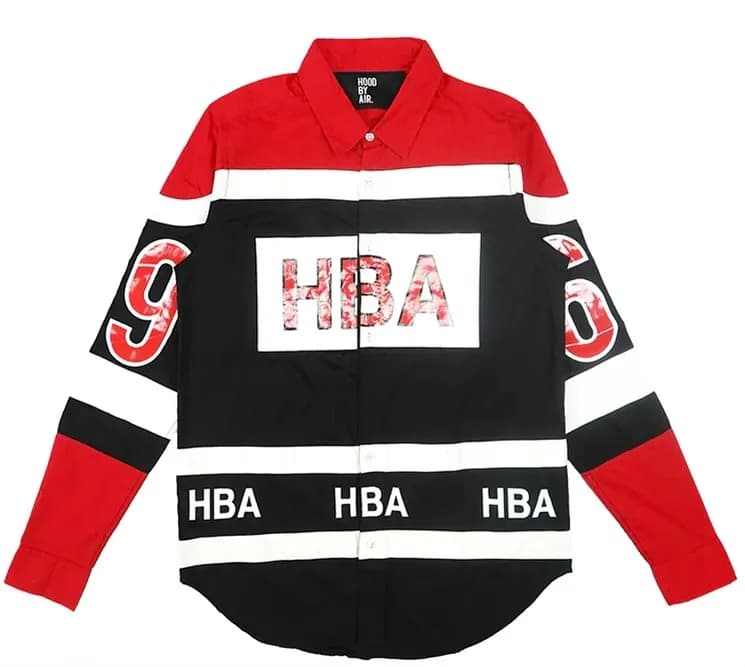 Hood By Air Hockey Button Up Shirt 2 Styles — Jerseys from Taobao