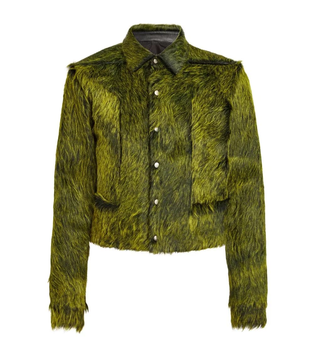 Rick Owens Cowhide Alice Strobe Jacket — Jackets from Taobao