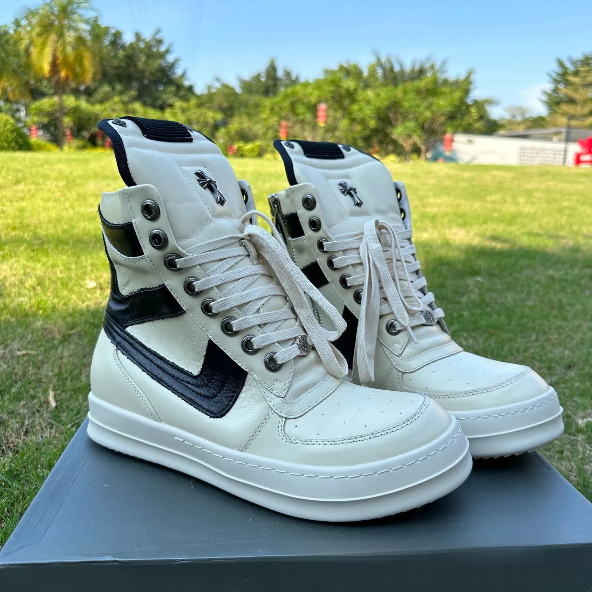 Rick Owens Chrome Hearts dunks — Shoes from 1688