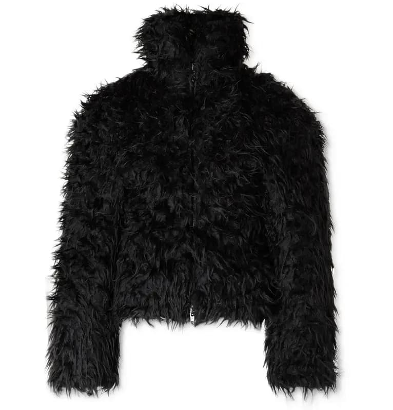 Balenciaga Faux Fur Jacket — Jackets from Weidian