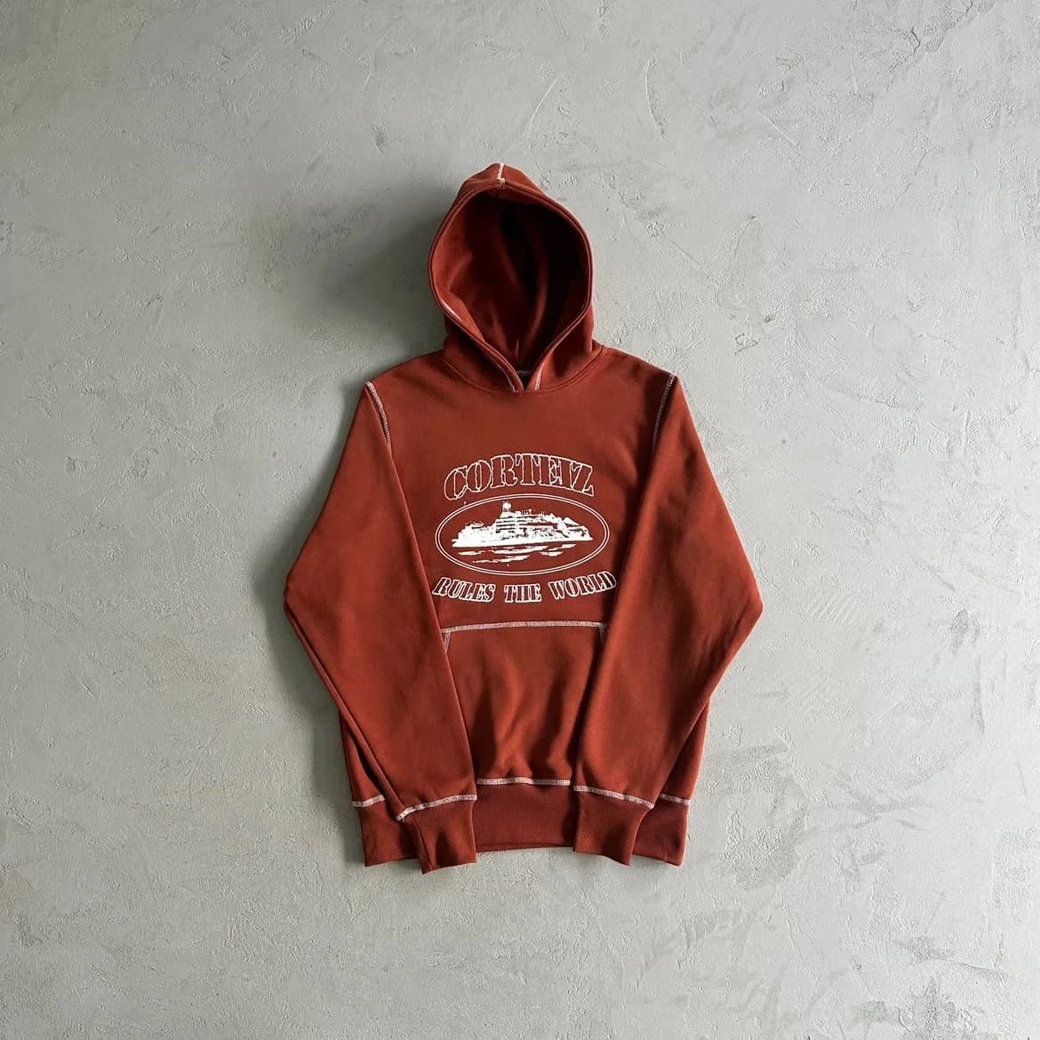 CORTEIZ KAPUZENPULLOVER BRAUN — Hoodies from Weidian