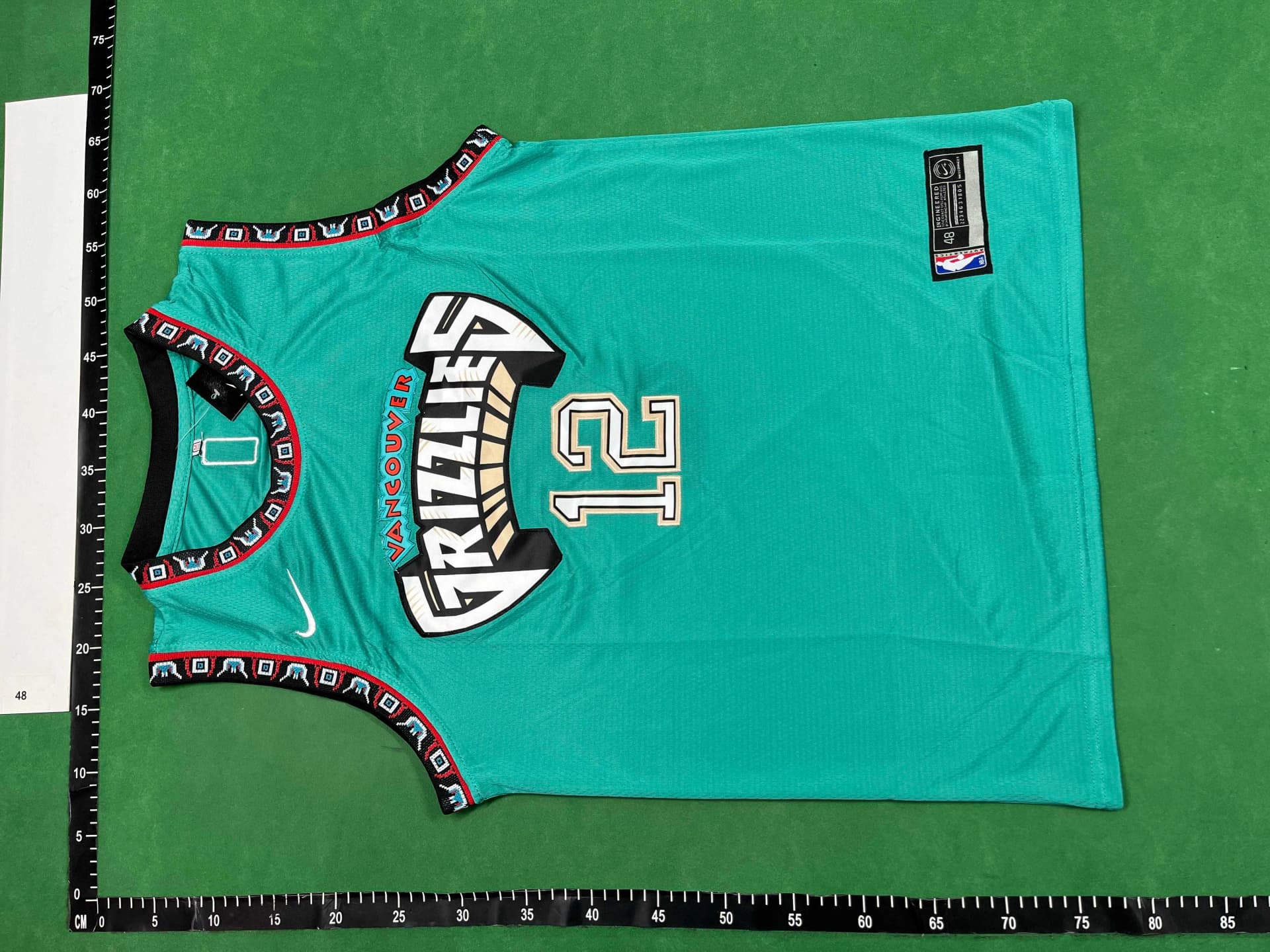 NBA Jersey Tanktop Basket Grizzly Morant N.12 — Jerseys from Weidian, photo 4 of 4