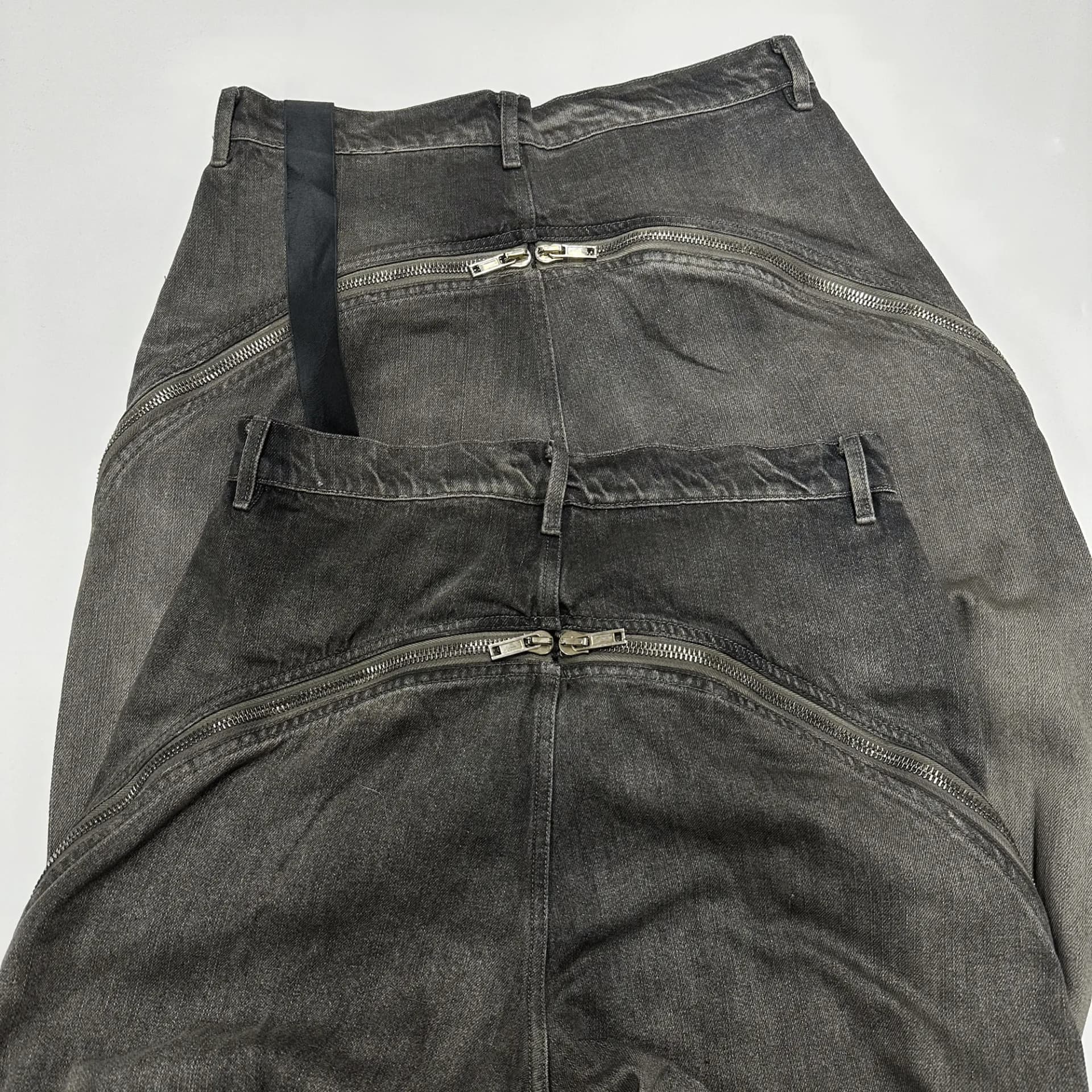 RICK OWENS BOLAN ZIP FLARED JEANS — Pants from Taobao, photo 3 of 3