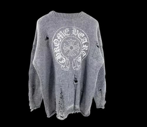 CHROME HEARTS RIPPED SWEATER — Hoodies from 1688, photo 2 of 2
