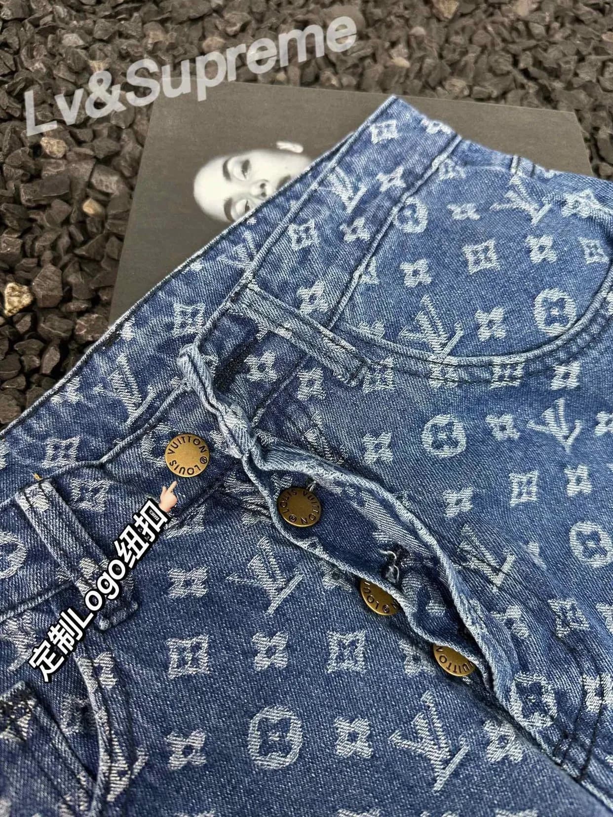SUPREME X LV JEANS — Pants from Weidian, photo 2 of 2