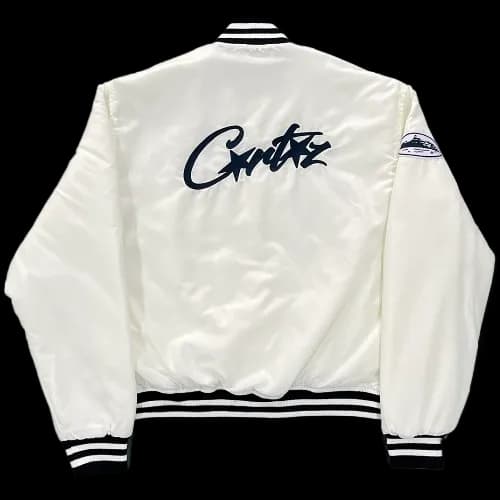 CORTEIZ VARSITY JACKET WHITE — Jackets from Weidian, photo 2 of 2