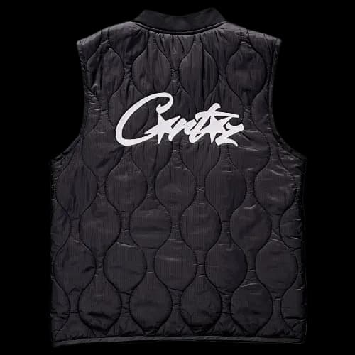 corteiz vest Guerillaz Lightweight Quilted Black — Jackets from Weidian, photo 2 of 2
