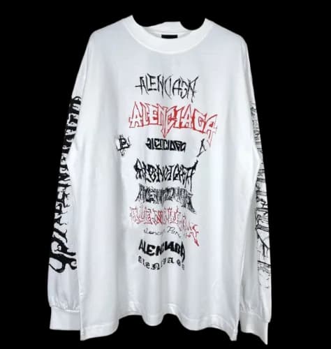 BALENCIAGA RAVER LONG SLEEVE — T-Shirts from Weidian, photo 2 of 2