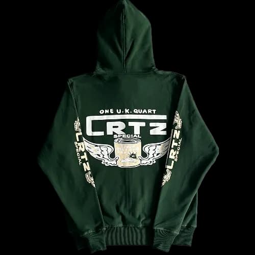 corteiz hoodie zip gasolina green — Zipper from Weidian, photo 2 of 2