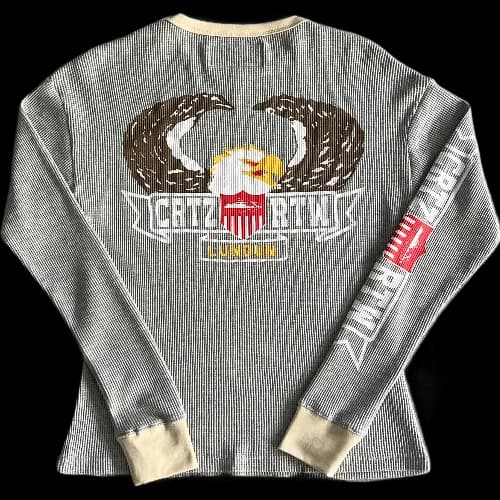 corteiz Long sleeve Eagle Print Waffle Light Gray — T-Shirts from Weidian, photo 2 of 2
