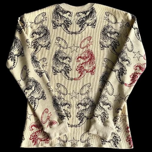 corteiz Long Sleeve Twin Tigers Waffle — T-Shirts from Weidian, photo 2 of 2