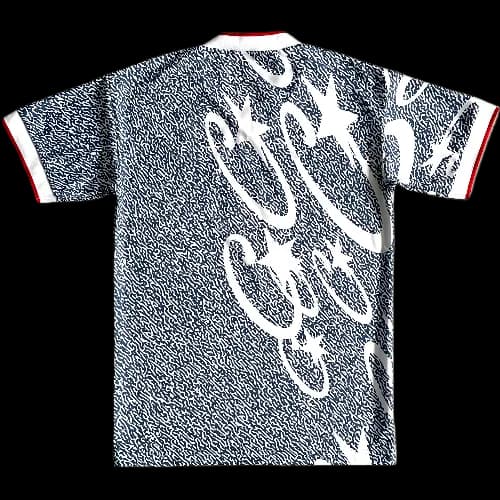 corteiz jersey tee football Blue and white all over printed — Jerseys from Weidian, photo 2 of 2