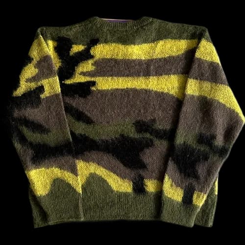 corteiz crewneck Mohair Camo Knitted — Hoodies from Weidian, photo 2 of 2