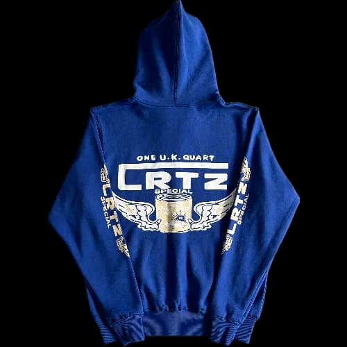 corteiz hoodie zip up gasolina blue — Zipper from Weidian, photo 2 of 2