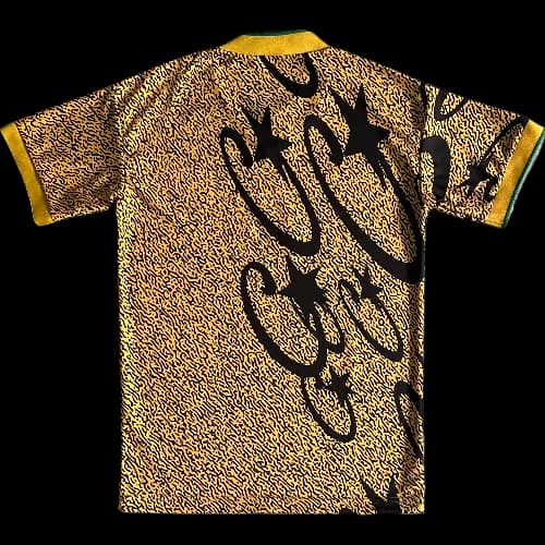 cortei tee jersey yellow and black all over printed football — Jerseys from Weidian, photo 2 of 2