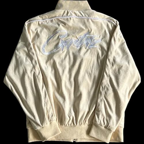 corteiz zip up hoodie Velor tracksuit – Cream — Zipper from Weidian, photo 2 of 2
