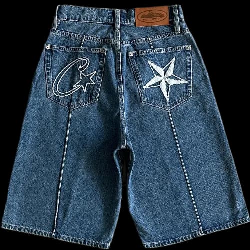 corteiz shorts c star denim — Pants from Weidian, photo 2 of 2