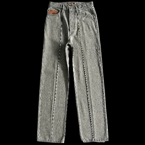 CORTEIZ JEANS STEAKED C STAR DENIM grey — Pants from Weidian, photo 2 of 2