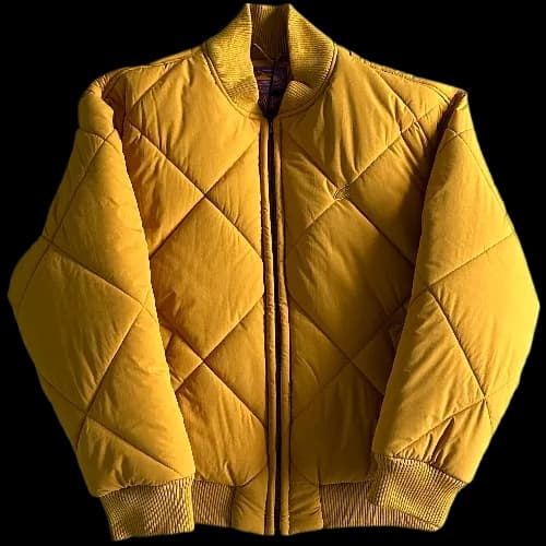 corteiz jacket bomber olde english yellow — Jackets from Weidian, photo 2 of 2