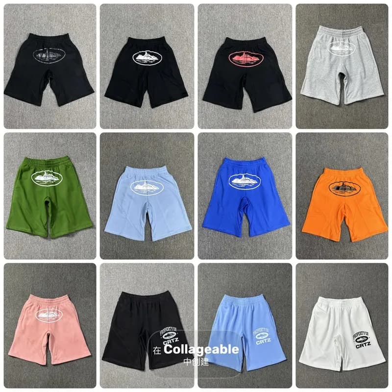 Corteiz American street Alcatraz printed shorts summer loose five quarter pants 85 — clothing from Weidian