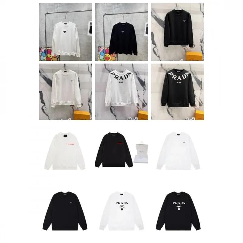Luxurious and trendy high version pra Pujia metal triangle LOGO men s and women s autumn and winter loose and versatile sweatshirts can be shipped on behalf of others 23 — clothing from Weidian, photo 1 of 1