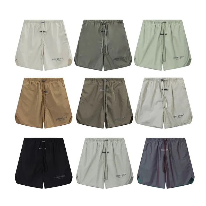 2024 Spring and Summer New FOG Multi line Letter Printed Casual Beach Shorts for Men and Women Same Style One Piece Wholesale Shipping 5 — clothing from Weidian