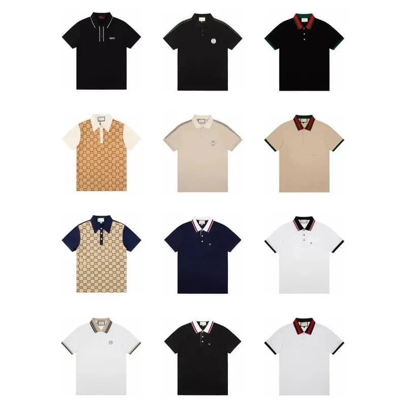 New European and American ancient GU Manyinqi CCI Velcro short sleeved internet celebrity INS lapel fashion clothes men and women tops 4 — clothing from Weidian