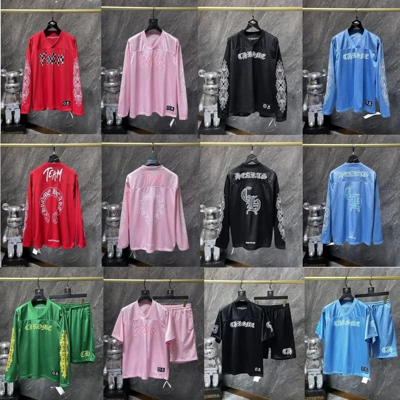 Correct version of high quality Chrome Hearts Crocodile long sleeved flower arm hockey jersey for men and women 2 — clothing from Weidian