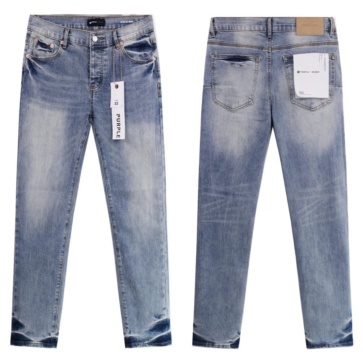 Purple Style Straight Jeans — pants from Weidian