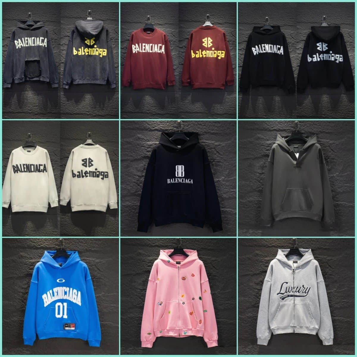 B Style Tape Logo Hoodie — hoodies from Weidian