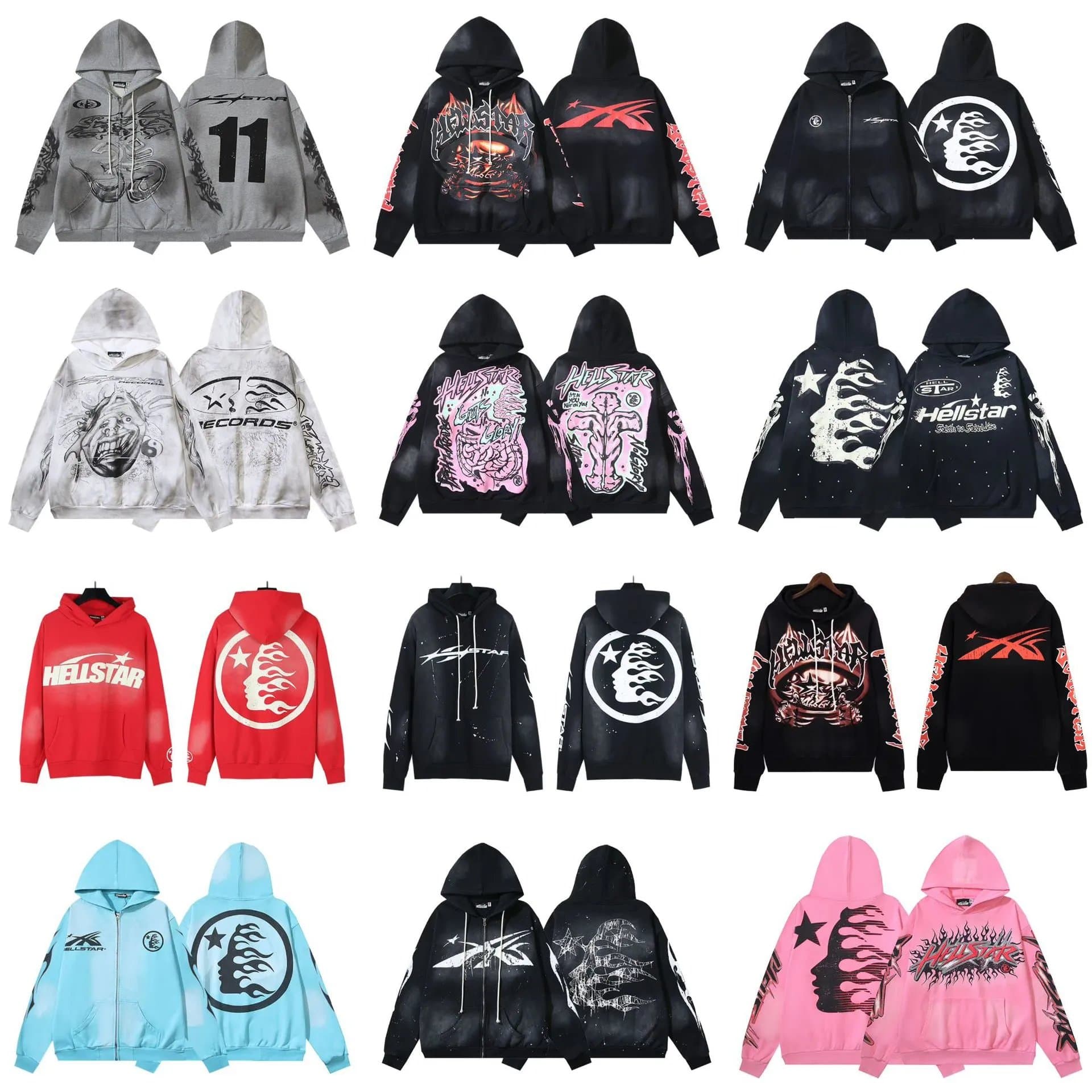 Hellstar Graphic Print Hoodie — hoodies from Weidian