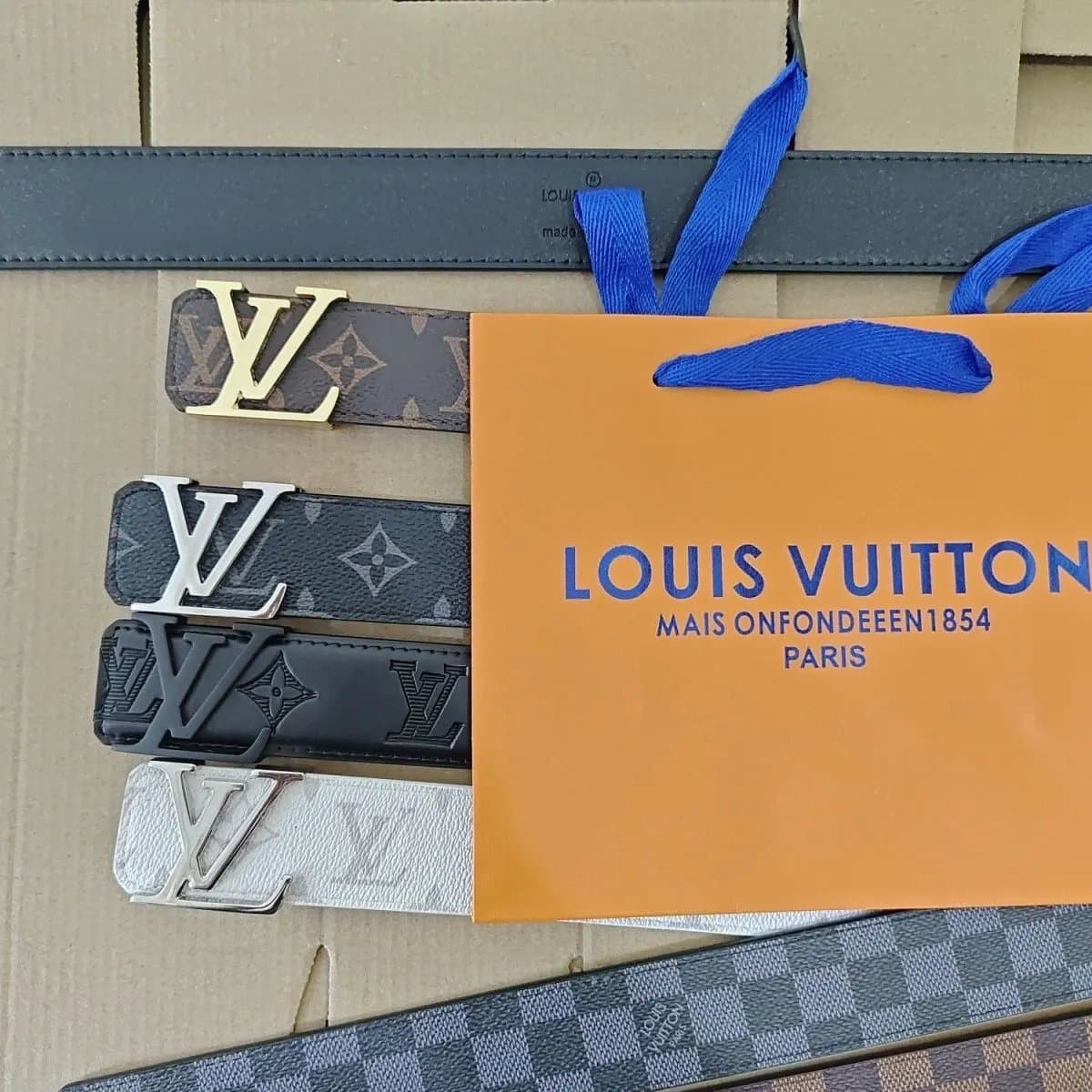 LV Style Monogram Belt — accessories from Weidian