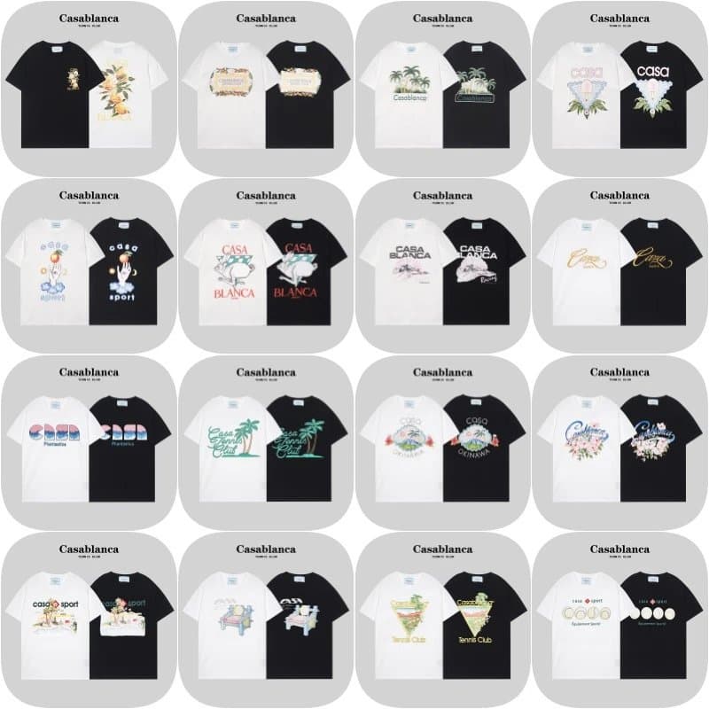 Casablanca Style Printed Tee — tShirts from Weidian