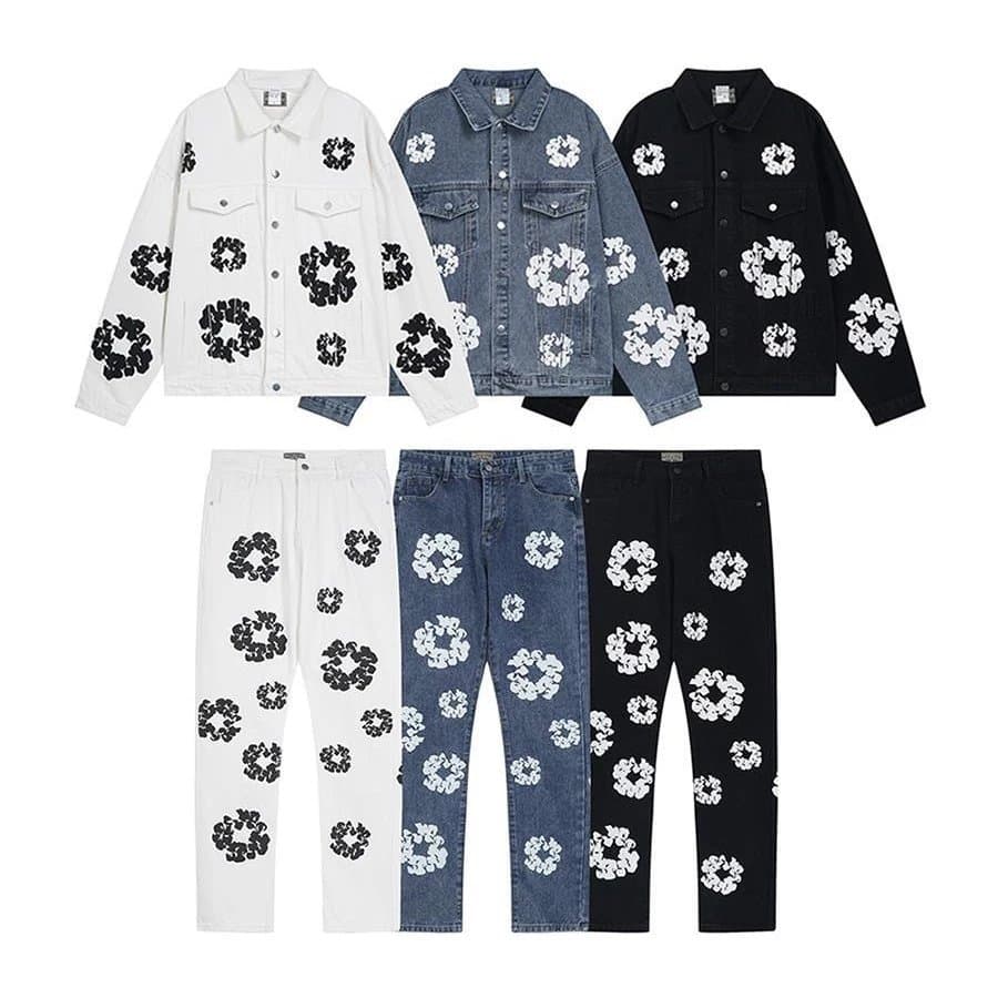 Denim Tears Style Jacket & Jeans — clothing from Weidian
