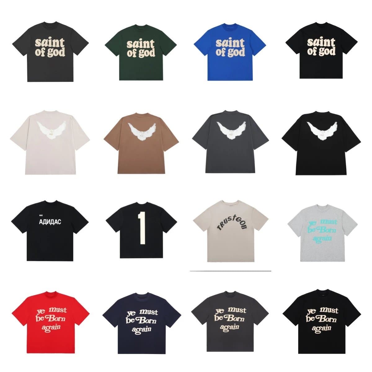 Saint Style Graphic Tee Collection — tShirts from Weidian