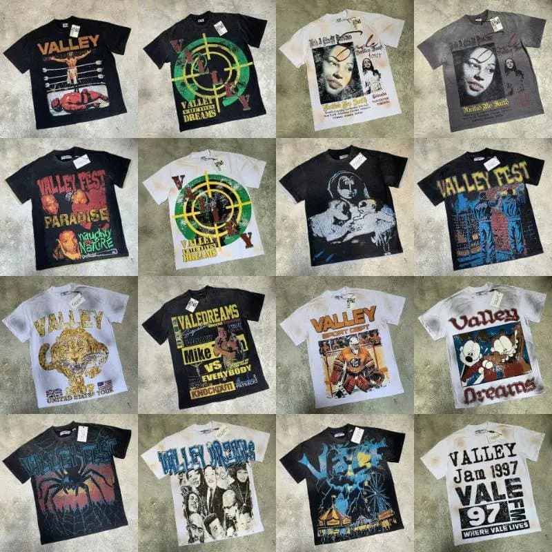 Valley Style Vintage Rock Tee — tShirts from Weidian