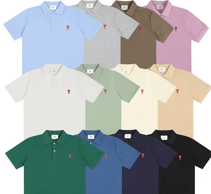 Ami Style Heart Logo Polo — tShirts from Weidian